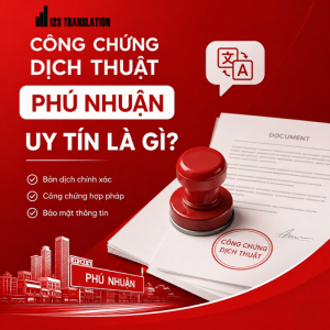 Công chứng dịch thuật Phú Nhuận uy tín