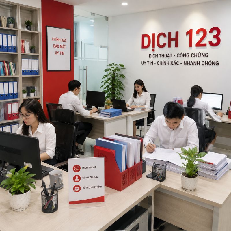Dịch 123 đơn vị dịch thuật công chứng quận 3 – Nhận dịch giấy tờ cá nhân, hồ sơ du học, lao động và doanh nghiệp.