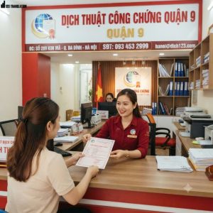 Dịch thuật công chứng Quận 9