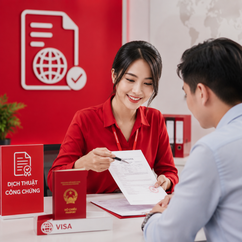 dịch thuật công chứng hồ sơ xin visa giá rẻ