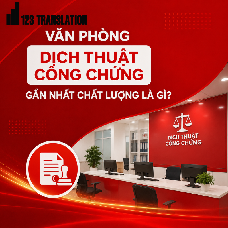 Văn phòng dịch thuật công chứng gần nhất là địa điểm cung cấp dịch vụ dịch thuật và công chứng tài liệu thuận tiện cho khách hàng. Khi lựa chọn, nên ưu tiên nơi có đội ngũ chuyên môn, quy trình rõ ràng và thời gian xử lý phù hợp.