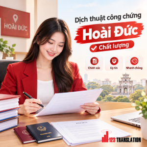 Khi lựa chọn Dịch thuật công chứng Hoài Đức chất lượng, khách hàng nên kiểm tra kỹ nội dung bản dịch, thông tin cá nhân và hình thức công chứng trước khi sử dụng.