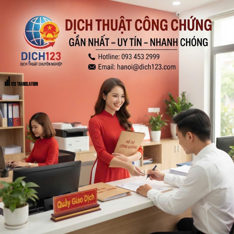 Dịch thuật công chứng gần nhất