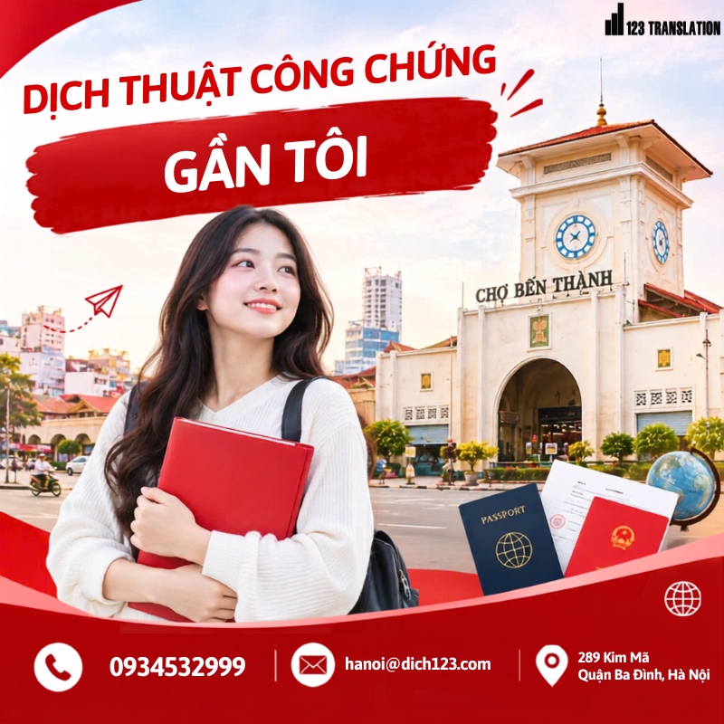 Dịch thuật công chứng gần tôi