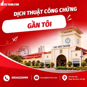 Dịch thuật công chứng gần tôi