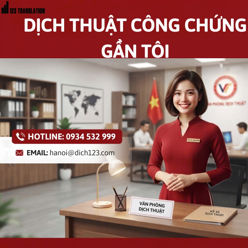 Dịch thuật công chứng gần tôi