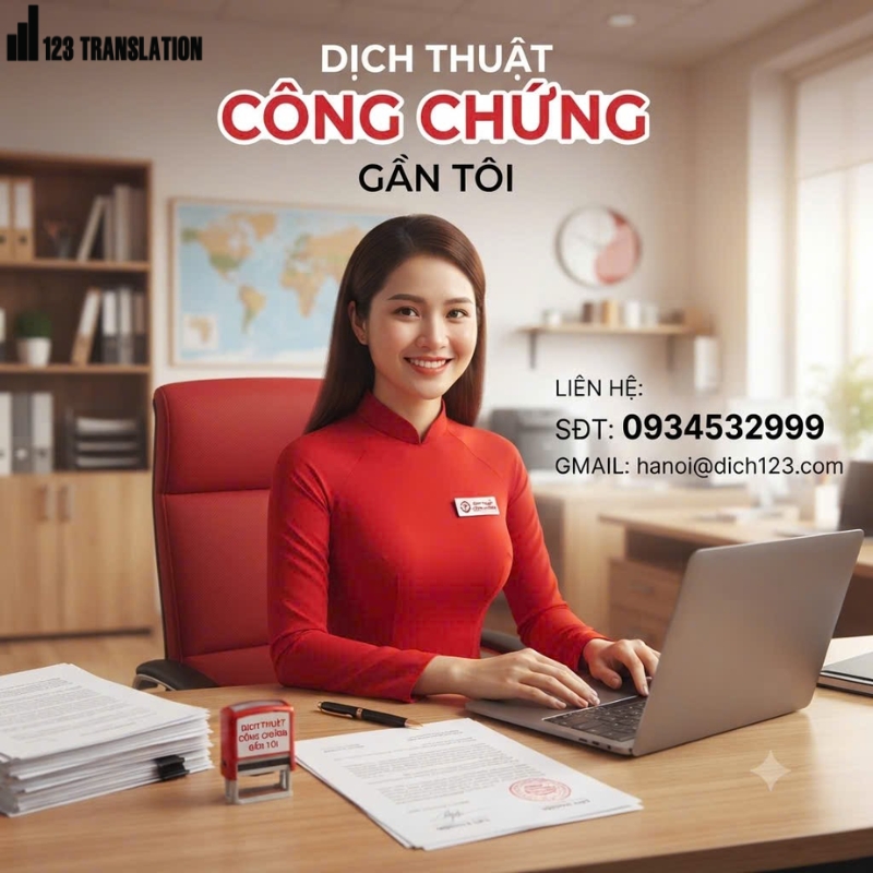 Dịch thuật công chứng gần tôi 