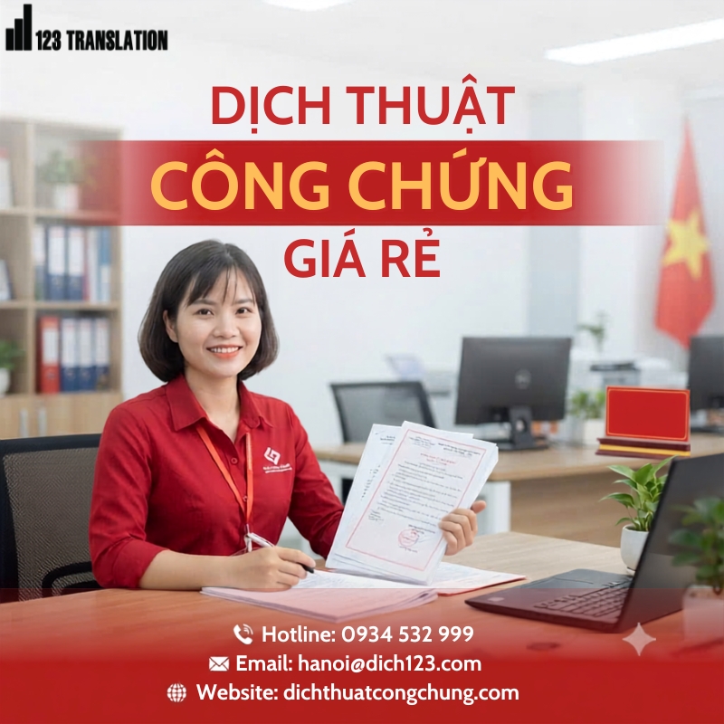 Dịch thuật công chứng giá rẻ 
