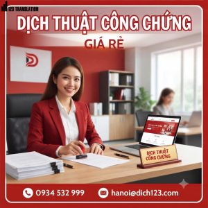 Dịch thuật công chứng giá rẻ