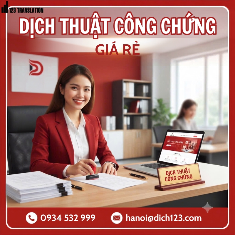 Dịch thuật công chứng giá rẻ