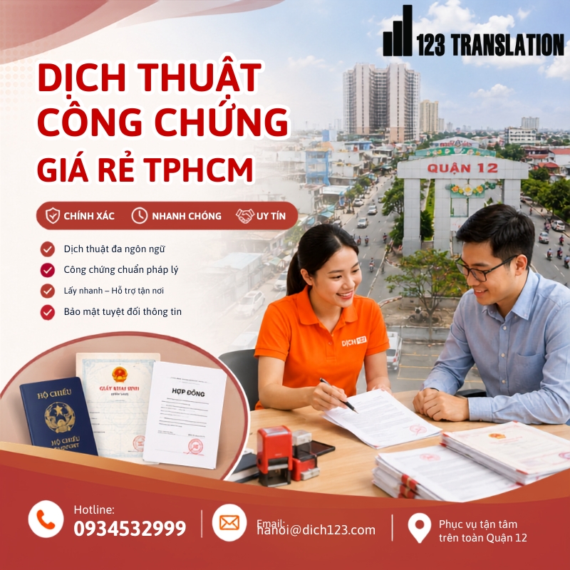 Dịch thuật công chứng giá rẻ TPHCM