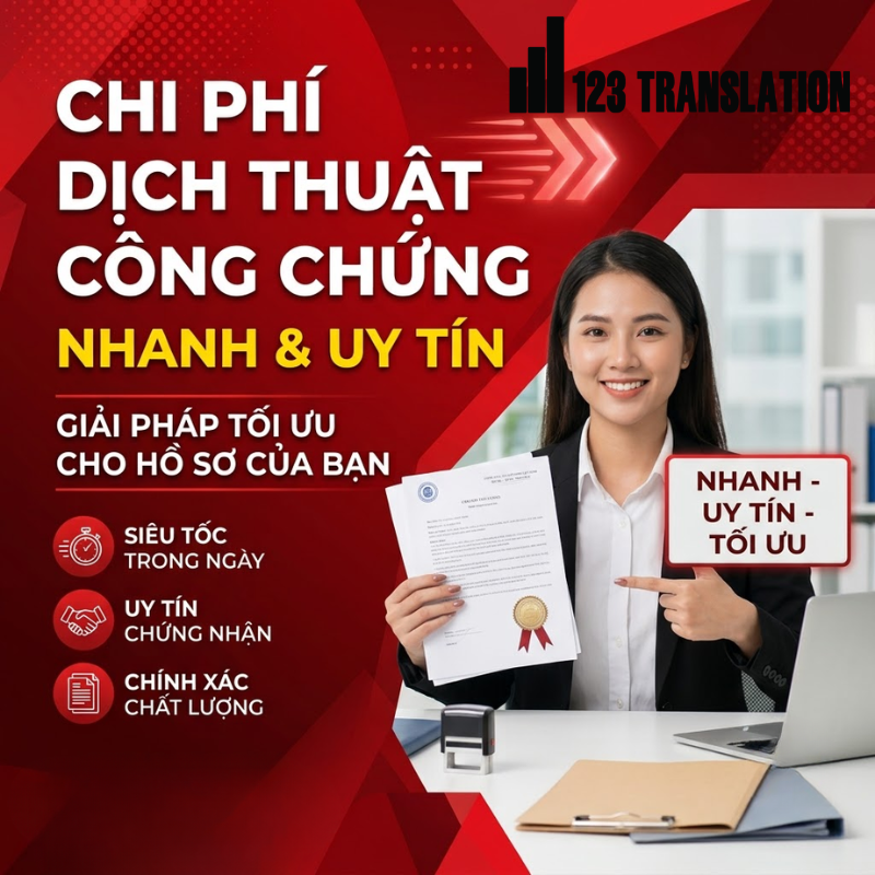 Dịch thuật công chứng nhanh uy tín phù hợp với hồ sơ du học, xin visa, định cư, làm việc và các thủ tục hành chính.