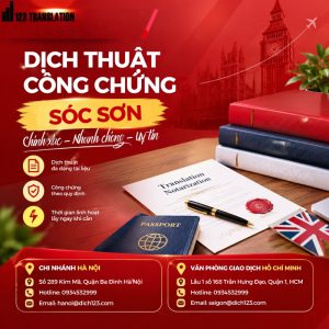 Dịch thuật công chứng Sóc Sơn