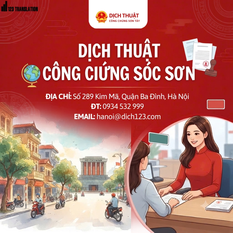 Dịch thuật công chứng Sóc Sơn