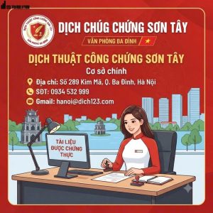 Dịch thuật công chứng Sơn Tây