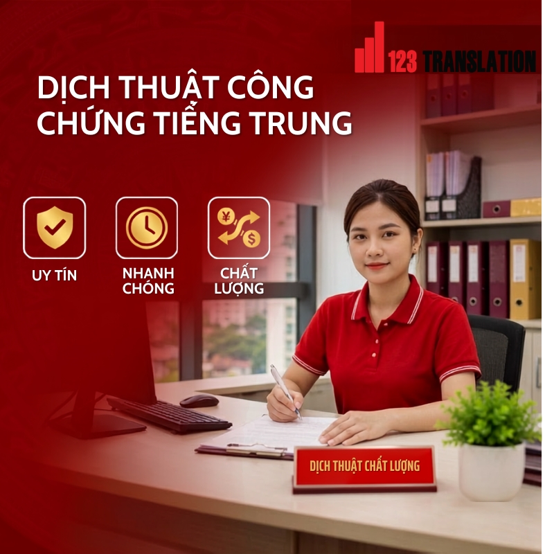 Dịch thuật công chứng tiếng Trung