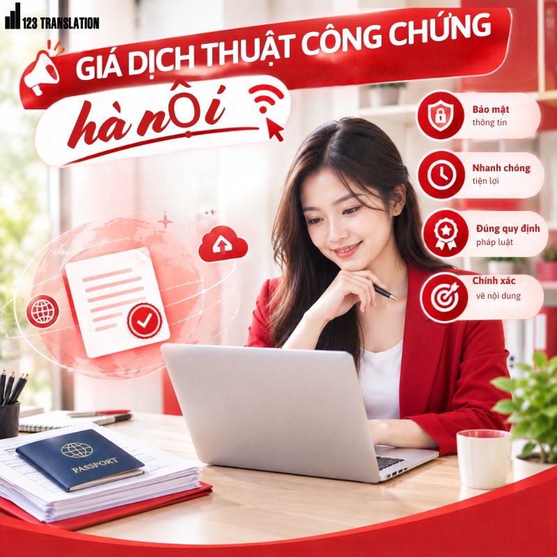 Giá dịch thuật công chứng Hà Nội
