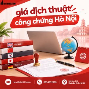Giá dịch thuật công chứng Hà Nội