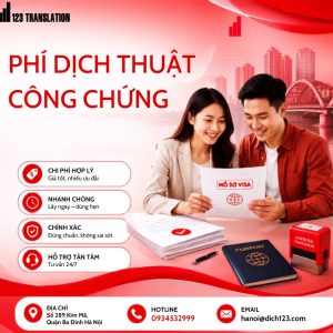 Phí dịch thuật công chứng