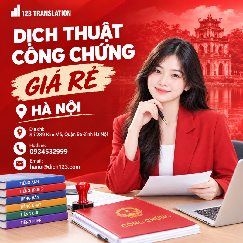 Khi lựa chọn dịch thuật công chứng giá rẻ Hà Nội uy tín, khách hàng nên kiểm tra kỹ thông tin đơn vị cung cấp dịch vụ và yêu cầu báo giá rõ ràng trước khi thực hiện.