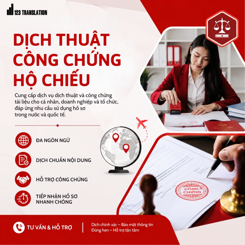 Dịch thuật công chứng hộ chiếu