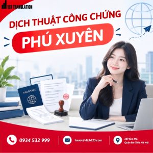 Dịch thuật công chứng Phú Xuyên