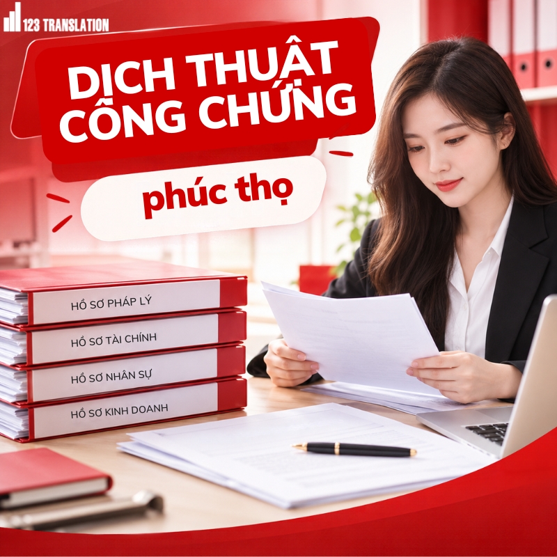 Dịch thuật công chứng Phúc Thọ