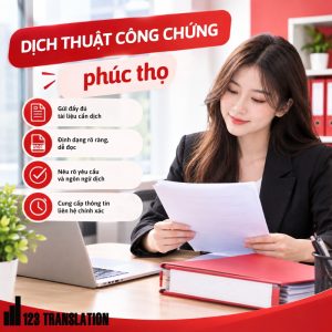 Dịch thuật công chứng Phúc Thọ