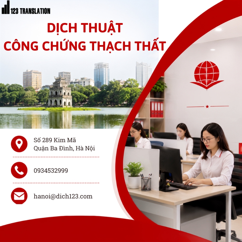 Dịch thuật công chứng Thạch Thất